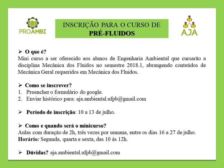 inscrição pre-fluidos