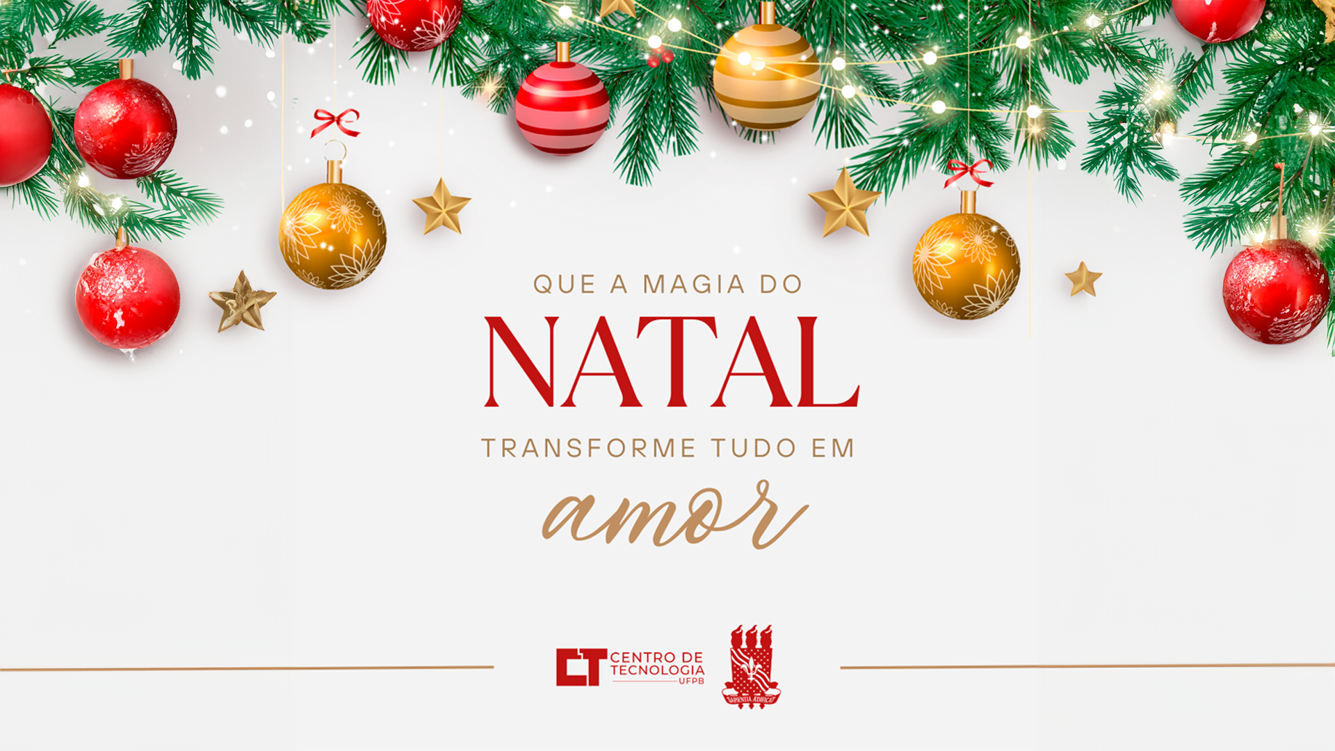 Centro de Tecnologia deseja Feliz Natal