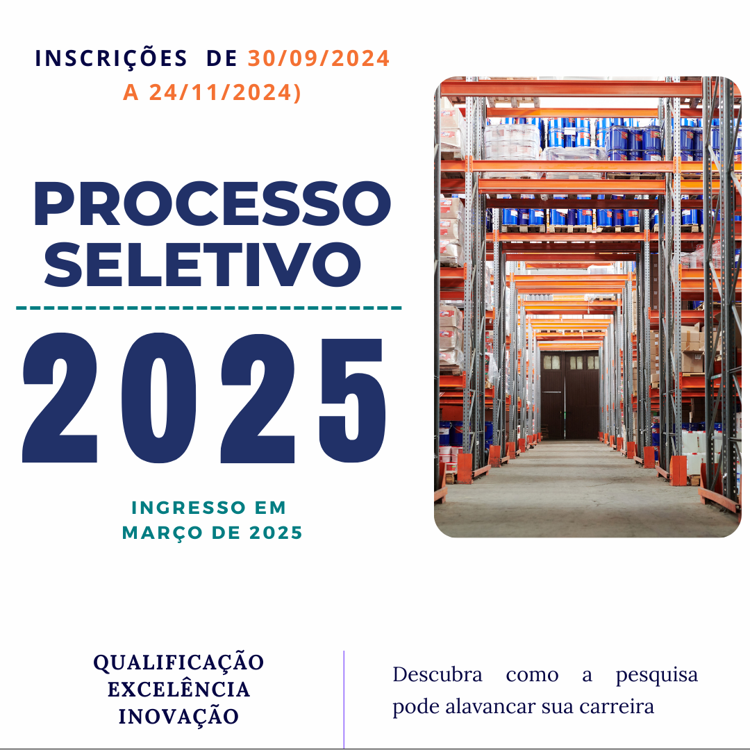 Inscrições vão do dia 30/09/2024 até o dia 24/11/2024